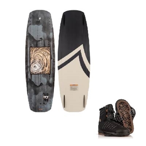 Liquid Force FLX Wakeboard and TAO 6X White Bindings Package 2022